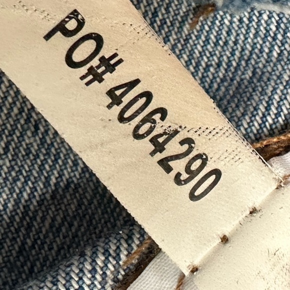 Madewell Color Block Blue Denim Skirt Raw Hem 5 Pocket Styling Zipper Fly - Picture 7 of 11